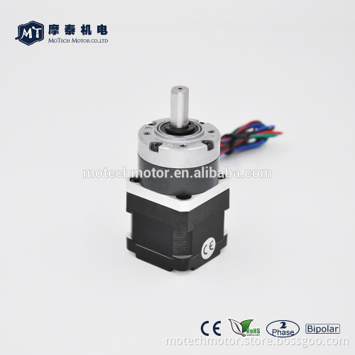 Gear Ratio 5:1 Nema 17 Bipolar Stepper 83Ncm 1.0A, Planetary Gearbox